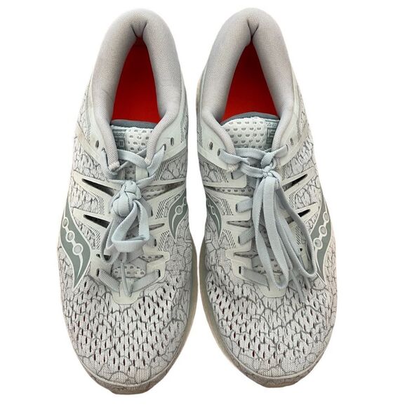 Saucony Hurricane Iso 5 Women's Running Shoe in Light Blue - Picture 2 of 10